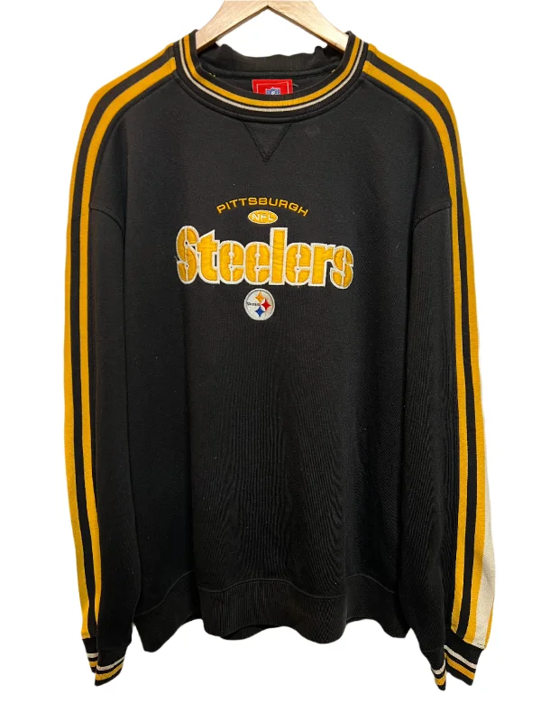 Pittsburgh Steelers Mens Black Sweatshirt (Size XL) Chic Hoodie Sweatshirt