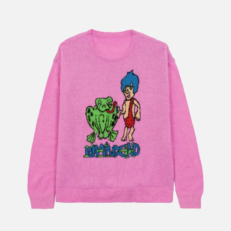 Buddies Sweater - Fushsia Hoodies for Winter Wear