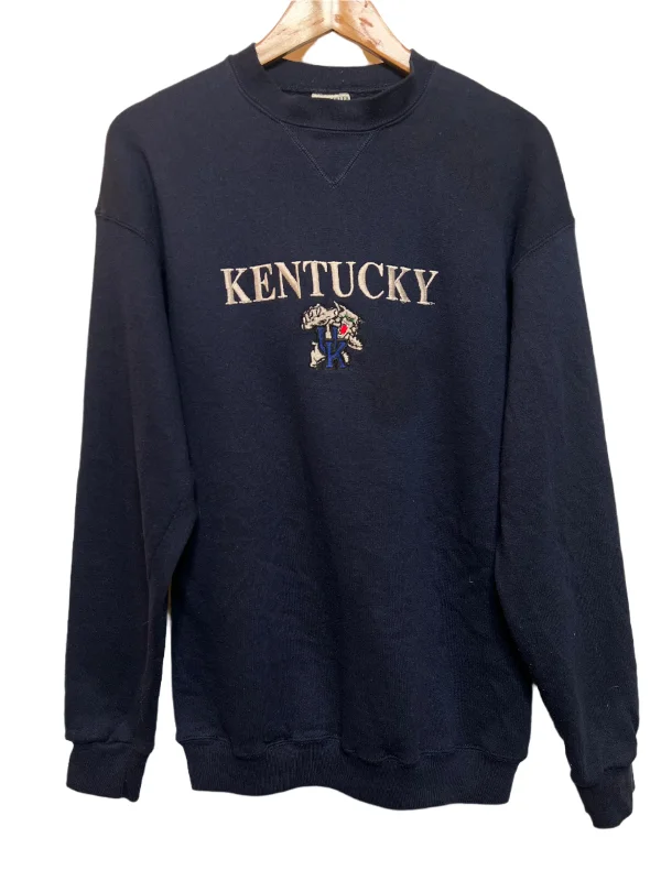 Briar Creek Mens Kentucky Navy Sweatshirt (Size L) Hoodie Sweatshirt with Logo