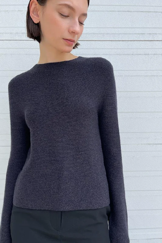 Kopasa Round Neck Sweater in Brown Melange