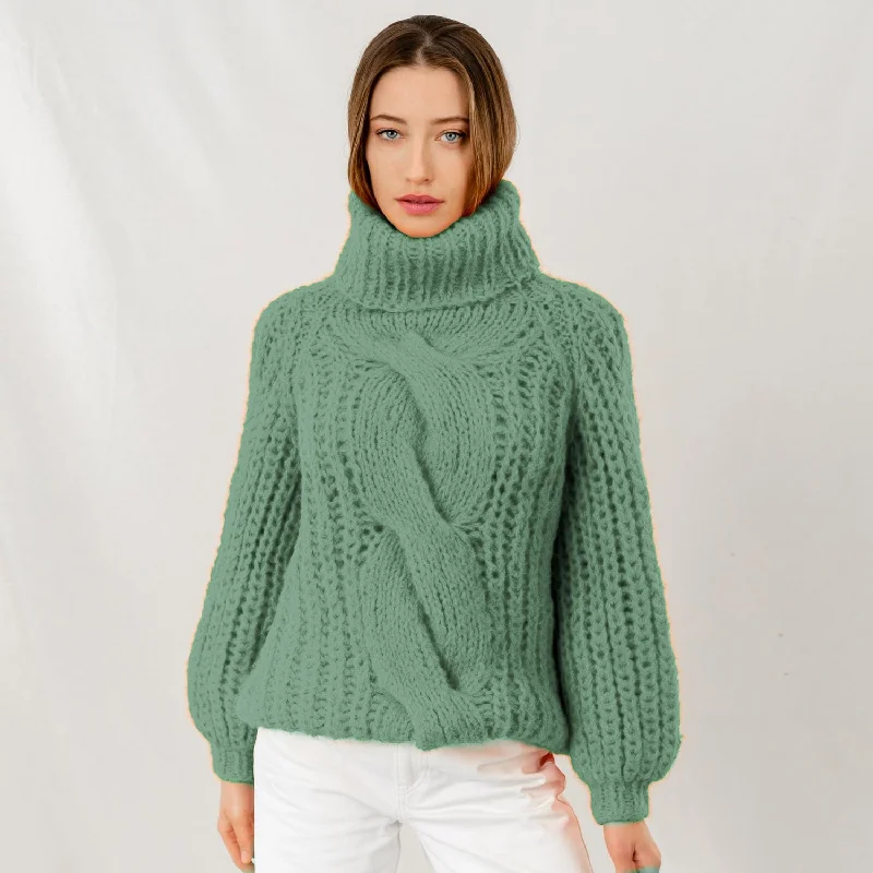 Michele & Hoven Benita Loop Alpaca Sweater Warmest sweaters for extreme cold