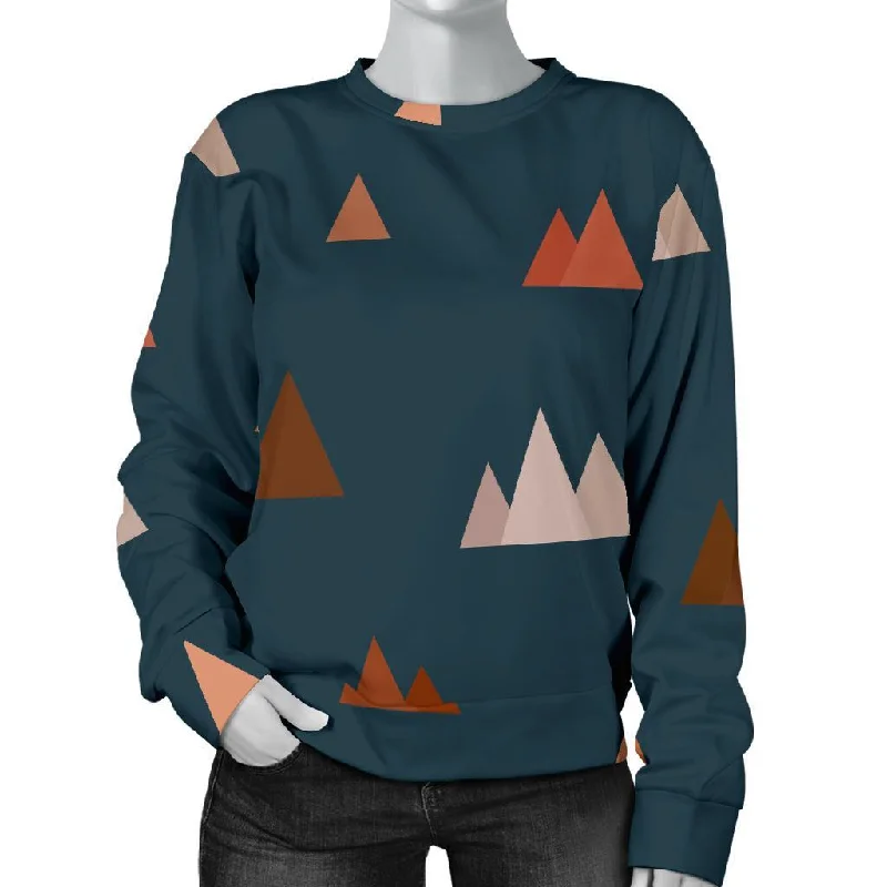 Mountain Print Pattern Women's Sweatshirt Fleece sweaters