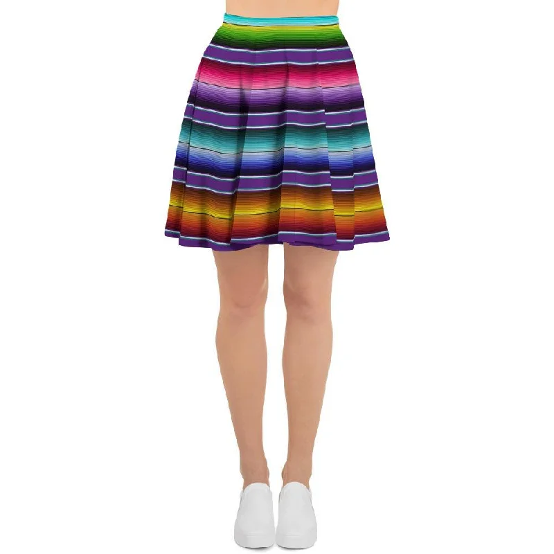 Baja Serape Print Women's Skirt Winter unclassified skirts