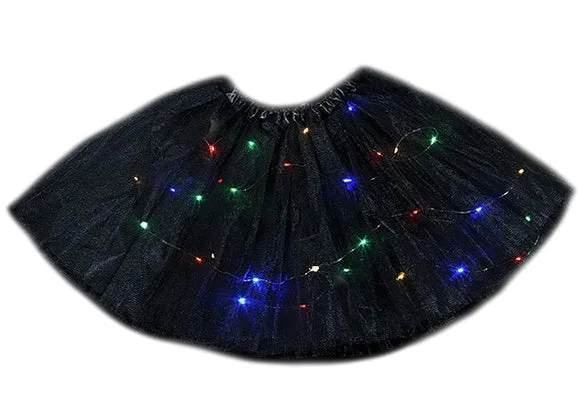 Black LED Light Up Tutu Chiffon unclassified skirts