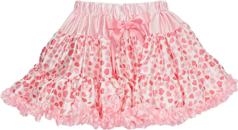 Hearts Pink Satin Tutu Minimalist unclassified skirts