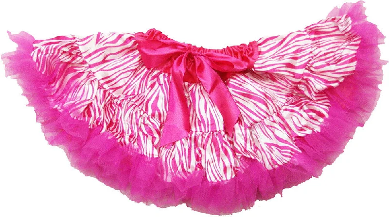 Hot Pink Zebra Satin Tutu Lightweight unclassified skirts