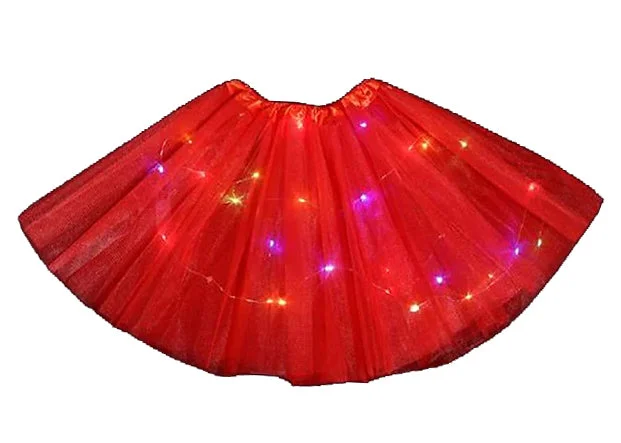 Red LED Light Up Tutu Everyday wear unclassified skirts