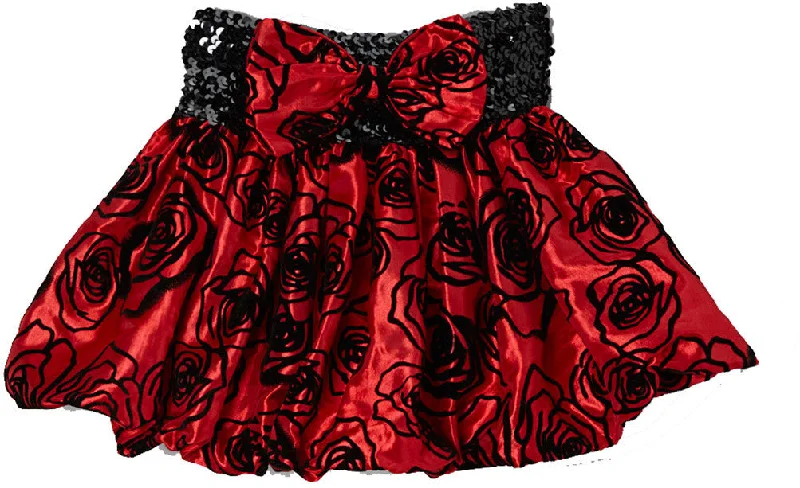 Red Velvet Rose Tutu Plus size unclassified skirts