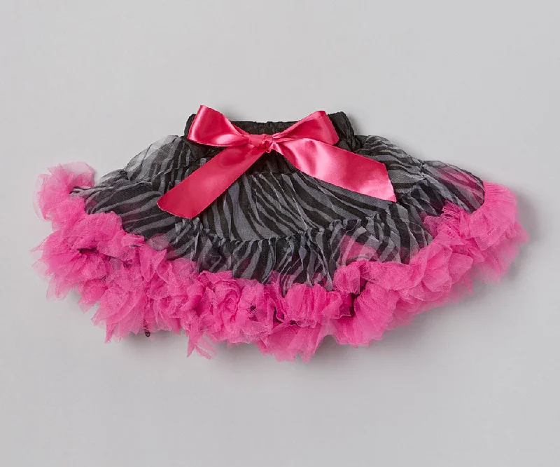 Zebra Tutu With Hot Pink Trim Graduation unclassified skirts