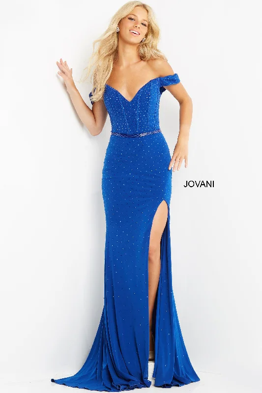 Jovani 06280 Off Shoulder Mermaid Long Prom Dress Anniversary maxi dresses