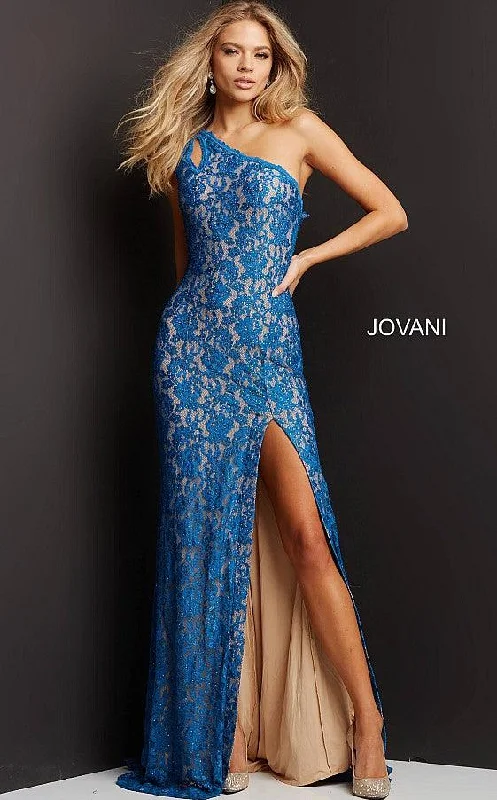 Jovani 08515 One Shoulder Long Formal Prom Dress High-end maxi dresses