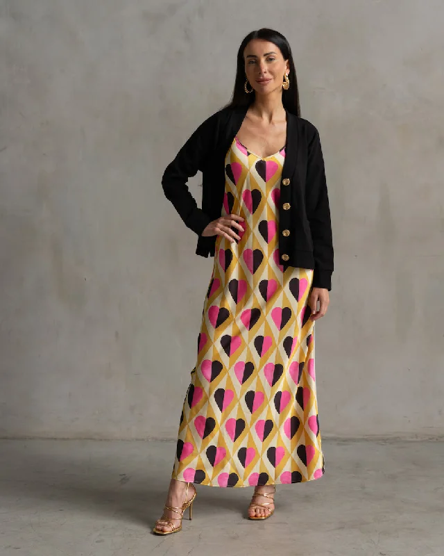 Lennon Zipslip™️ All Over Heart Dress Sleeveless unclassified dresses